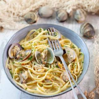 Linguine and clams Linguine and clams