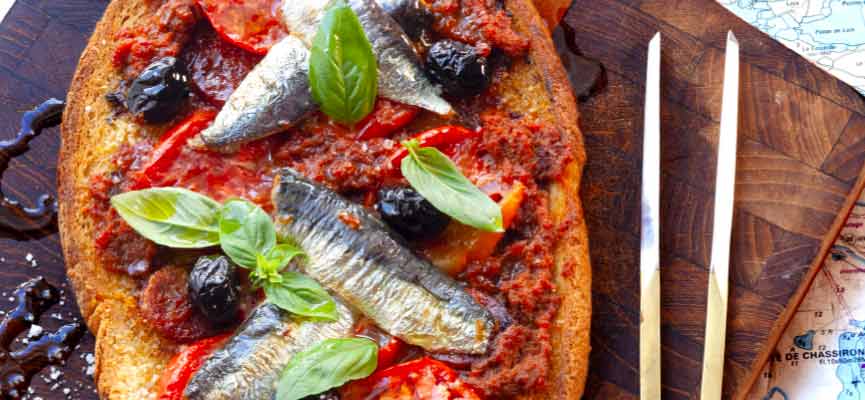 Bruschetta aux sardines Bruschetta aux sardines