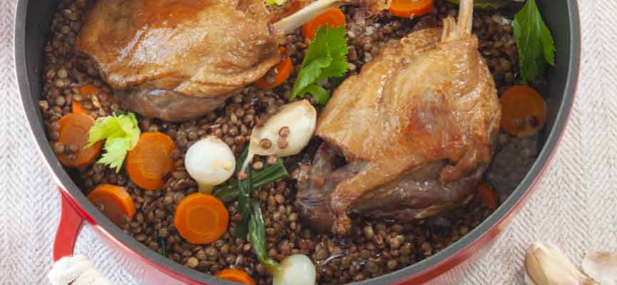 Confit de canard aux lentilles Confit de canard aux lentilles