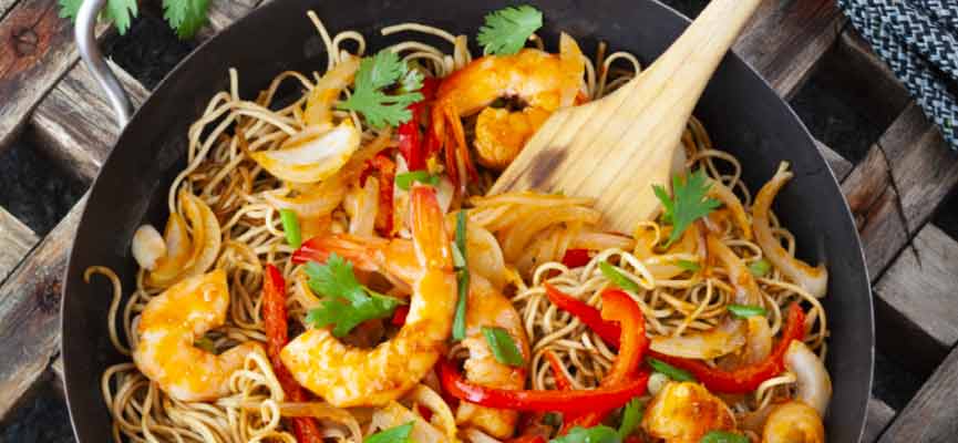 Pad Thai with prawns Pad Thai with prawns